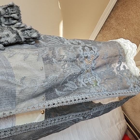 Womans Light Lace Sweater - Picture 2 of 7